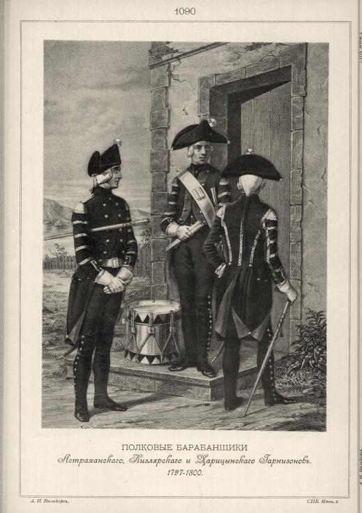 �������� ����������� �������������, ����������� � ������������ ����������, 1797-1800.