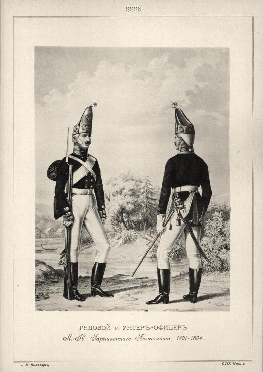 ������� � �����-������ �.-��. ������������ ���������, 1801-1804.