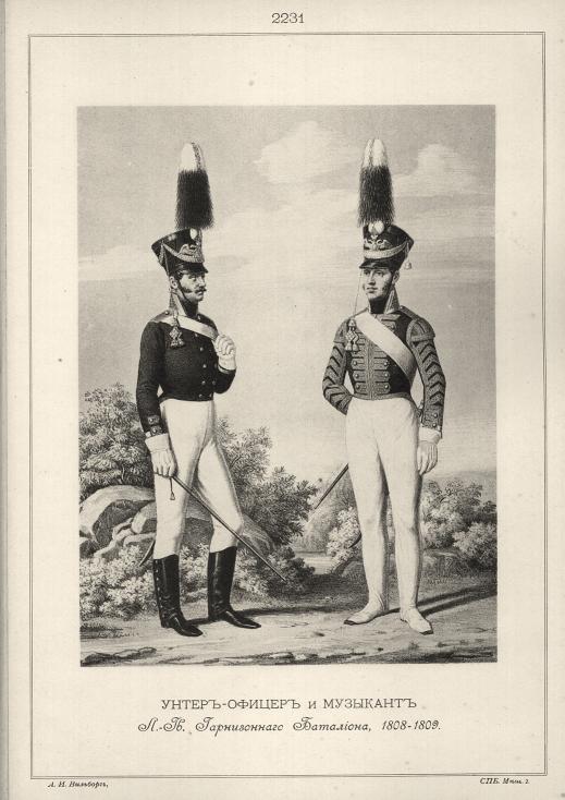 �����-������ � �������� �.-��. ������������ ���������, 1808-1809.