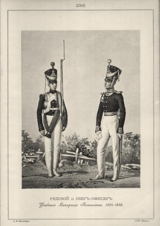 ������� � ����-������ �������� ��������� ���������, 1824-1825.